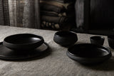Handmade Matte Black Dinnerware for Big pasta or ramen bowl