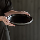 Handmade Matte Black Dinnerware for Big pasta or ramen bowl